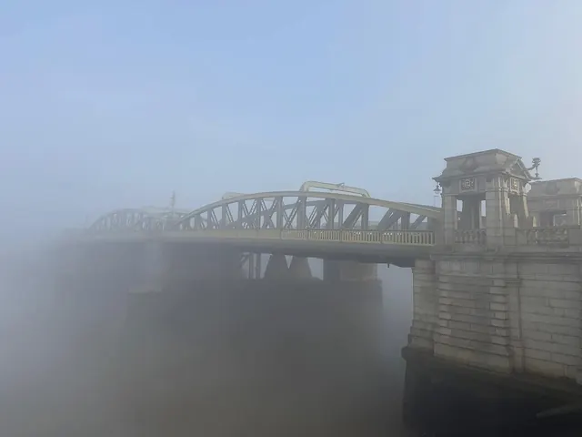 Foggy Rochester Bridge, Kent